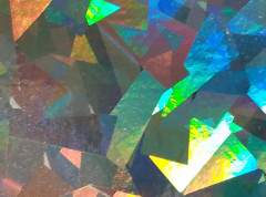 Dispositif poétique avec paillettes pour art-thérapie